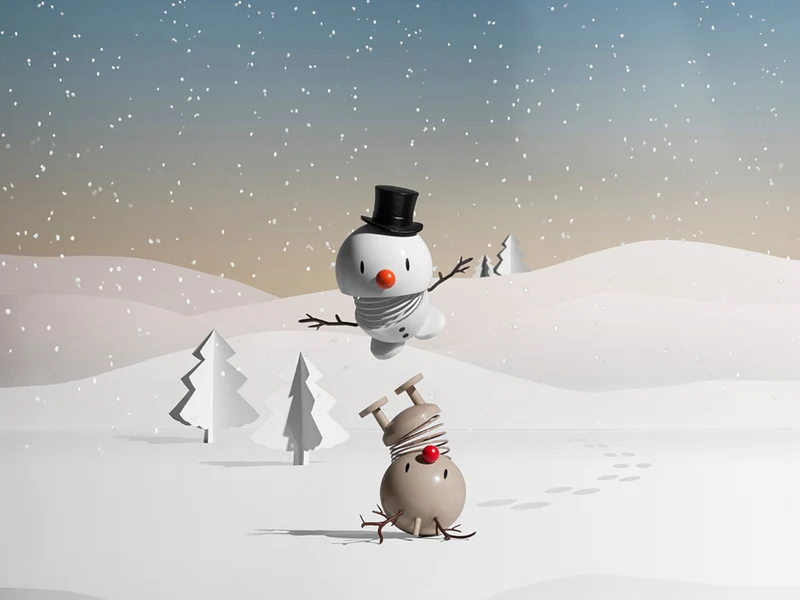 Hoptimist Bumble S latte Reindeer 7,2cm