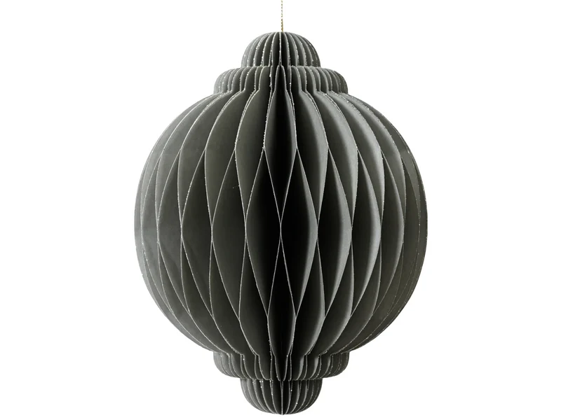 Decoris Zwiebel grau 40cm