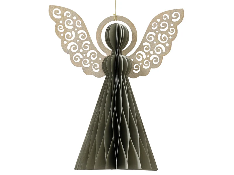 Decoris Engel grau 15cm
