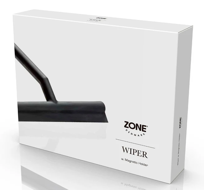 Zone Denmark Duschabzieher mit Halter black 21cm