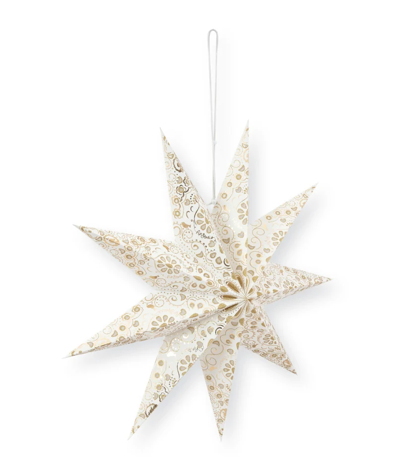 PIP STUDIO Weihnachtsstern Lampion weiß 60cm