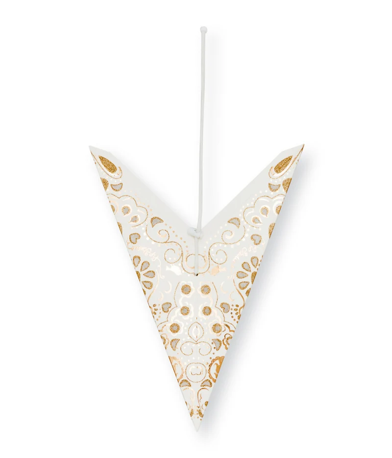 PIP STUDIO Weihnachtsstern Lampion weiß 60cm
