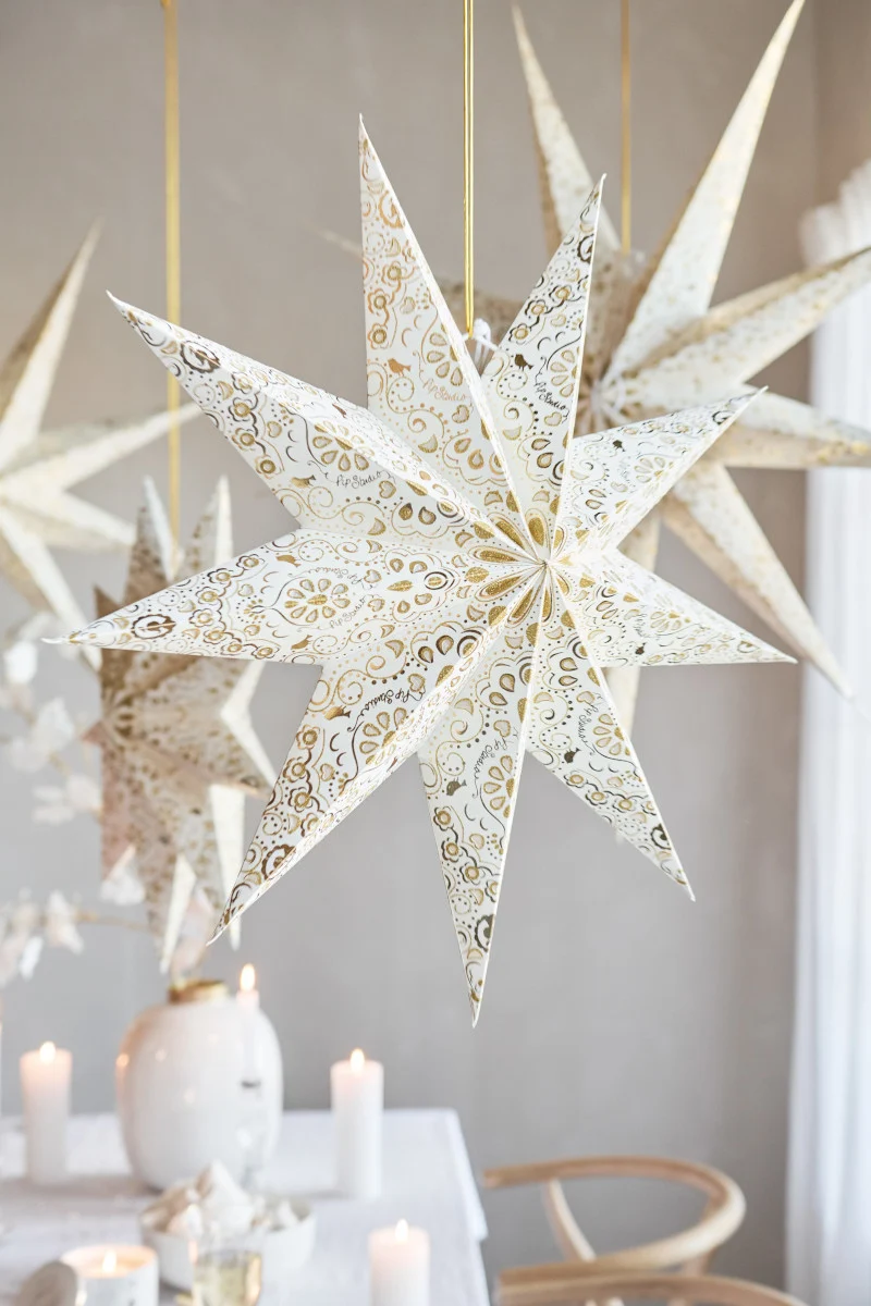 PIP STUDIO Weihnachtsstern Lampion weiß 60cm