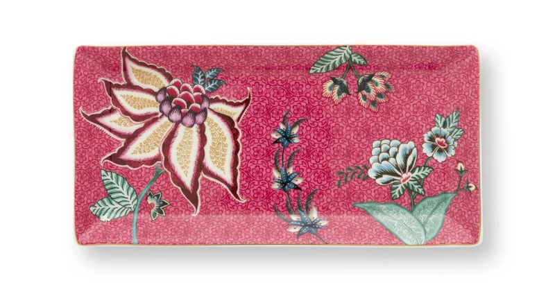 PIP STUDIO Flower Festival Oriental Geschenkset quadratisch dark pink 6tlg