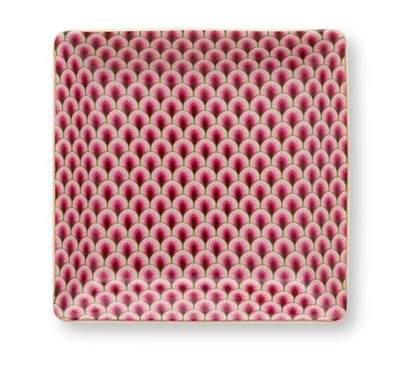 PIP STUDIO Flower Festival Oriental Geschenkset quadratisch dark pink 6tlg
