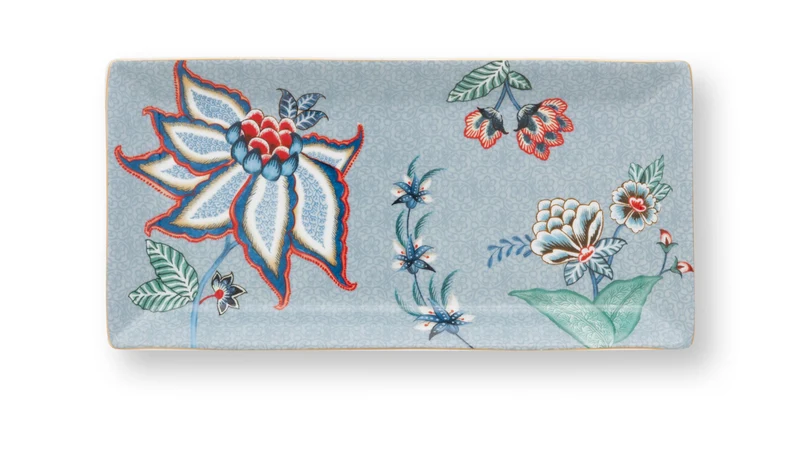 PIP STUDIO Flower Festival Oriental Geschenkset quadratisch blau 6tlg