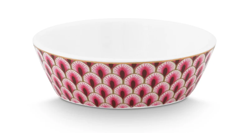 PIP STUDIO Flower Festival Oriental Geschenkset rund dark pink 6tlg