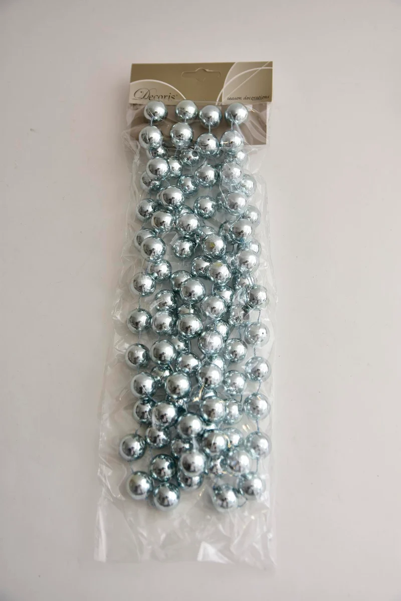 Perlenkette Kunststoff Gefroren Blau 20mmx270cm