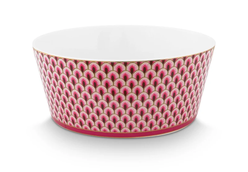 PIP STUDIO Flower Festival Oriental Geschenkset Schalen und Essstäbchen dark pink 15cm