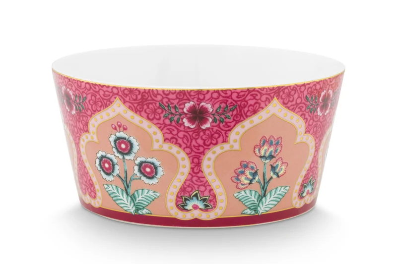 PIP STUDIO Flower Festival Oriental Geschenkset Schalen dark pink 12cm