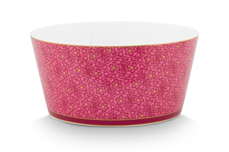 PIP STUDIO Flower Festival Oriental Geschenkset Schalen dark pink 12cm