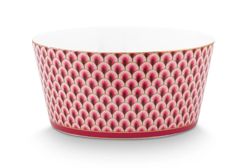 PIP STUDIO Flower Festival Oriental Geschenkset Schalen dark pink 12cm