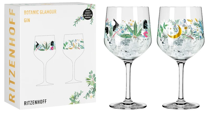 RITZENHOFF Botanic Glamour Gin Kelch 2er Set H23 #7 #8