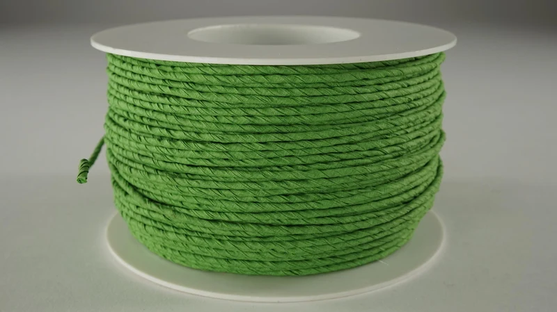 Papierdraht 100 Meter Rolle Limette
