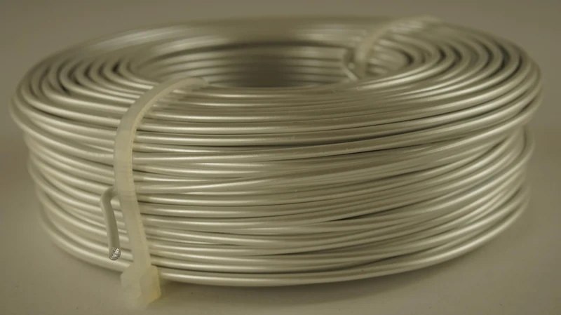 Aluminiumdraht Perlmuttweiß 2mm 60mtr 500gr