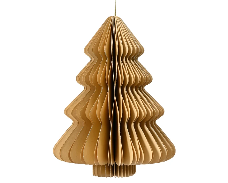 Decoris Baum Papier sand 15cm