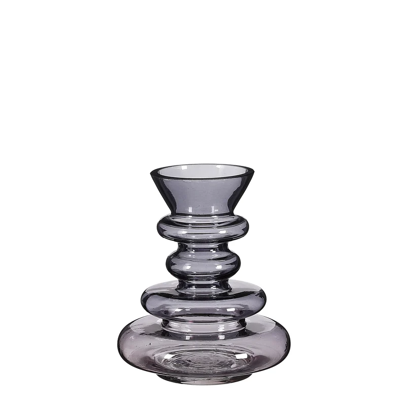Ivor Vase Glas d.braun - h16xd14cm