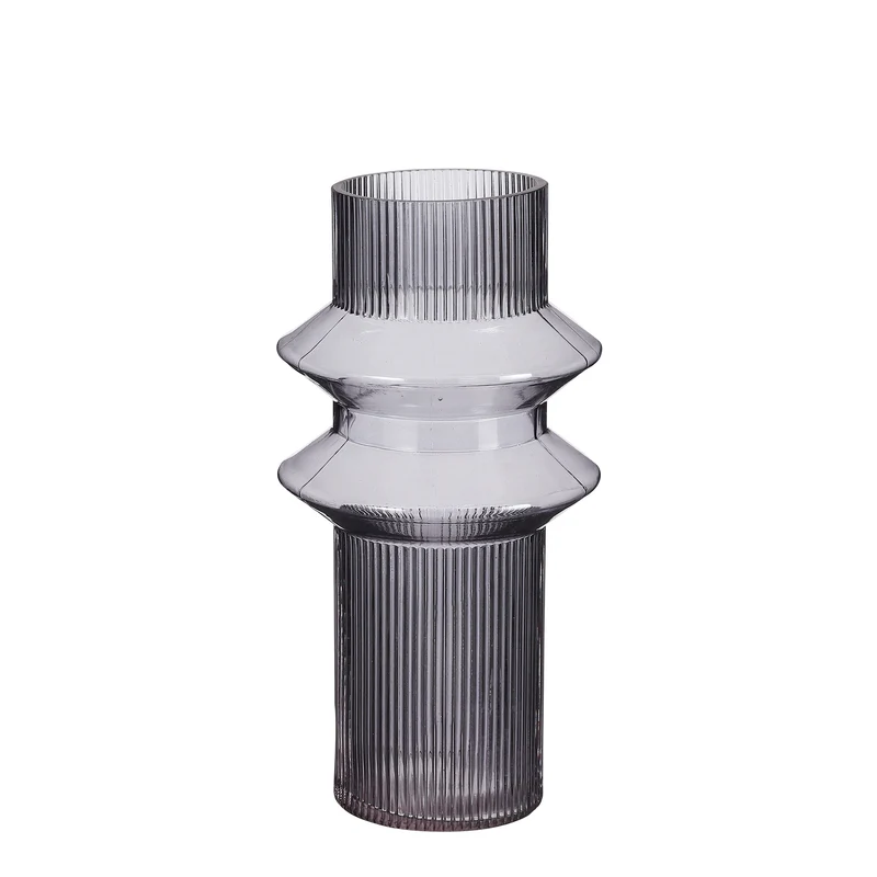 Ivor Vase Glas grau - h30xd15cm