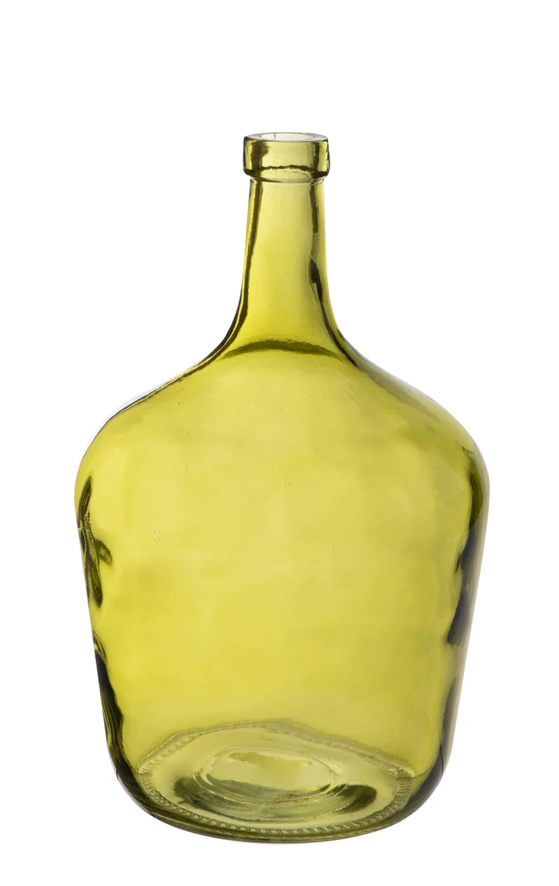 Glasflasche ''Dame Jeanne'' 2L Tilleul (h)24x(d)16cm