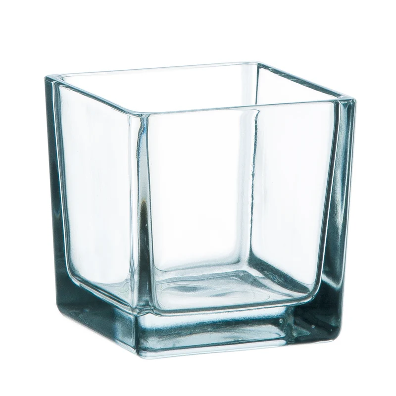 Batterieglas 'Abbey' 6x6x6cm klar