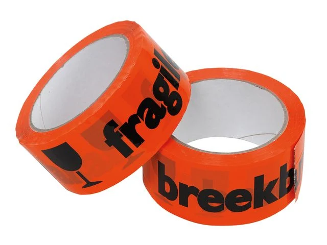 Rolle Warnband IEZZY zerbrechlich 50mmx66m orange/schwarz