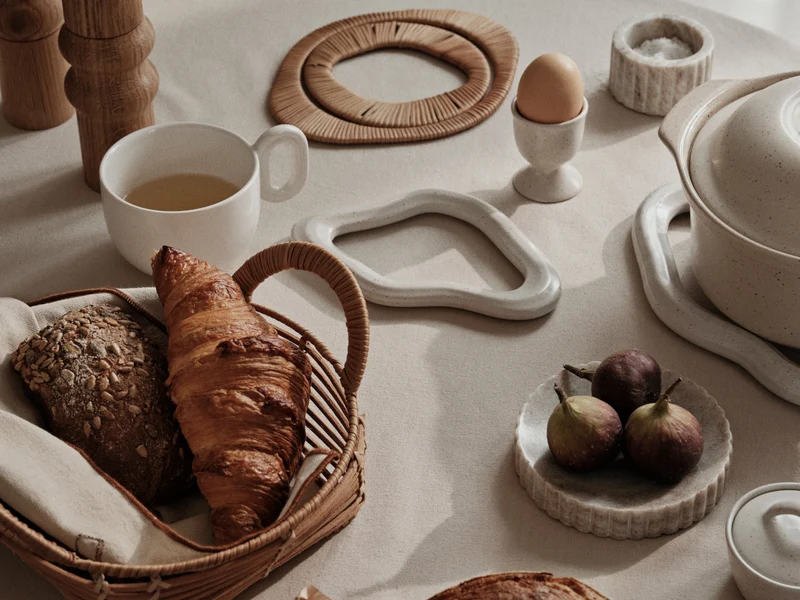 Broste Copenhagen NORDIC VANILLA Untersetzer 25x19cm Set2