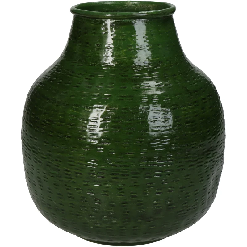Vase Aluminium Elfenbein 8x8x11cm