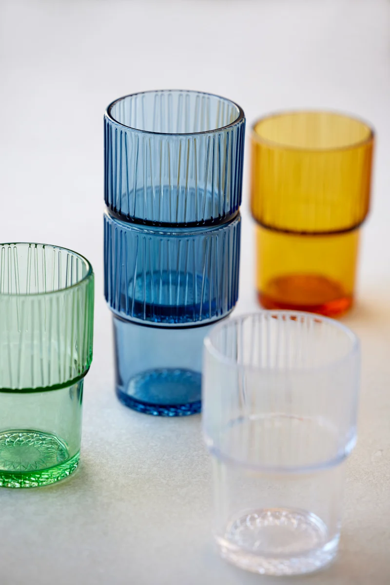 Bitz Kusintha Caféglas blau 380ml 4er Set
