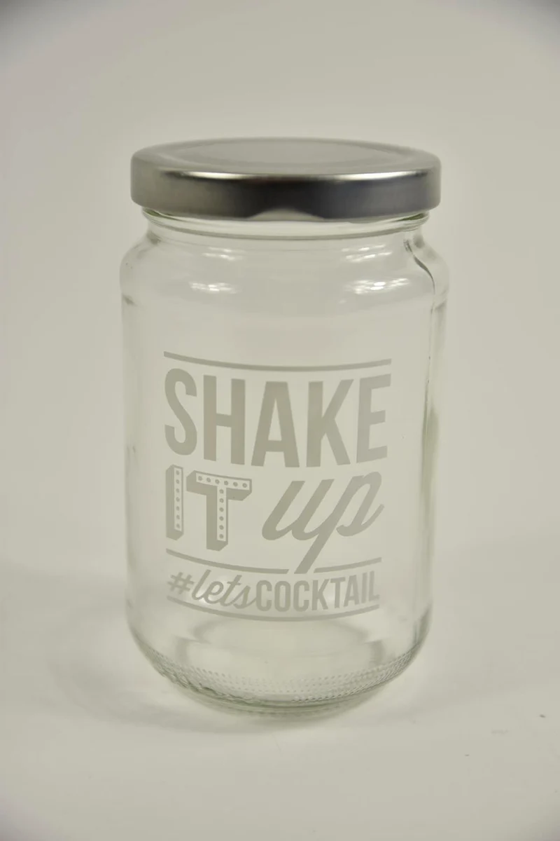 Cocktailshaker mit Rezepten D7 H12cm