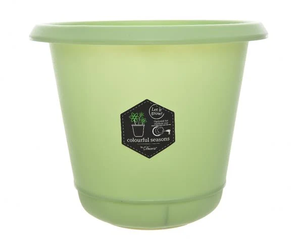 Plastik Blumentopf mint dia15x14cm