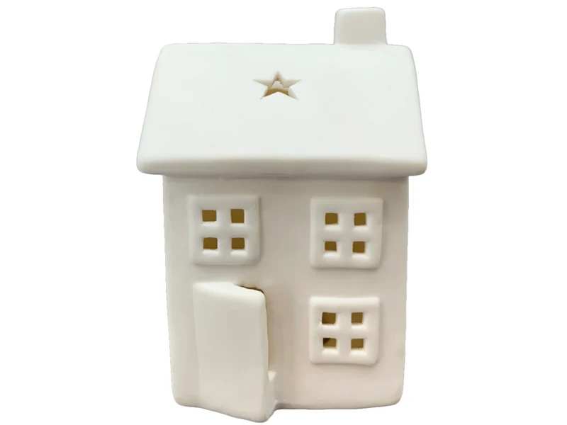Exner CœuR LED Haus weiß 7,8x7,8x11,5cm