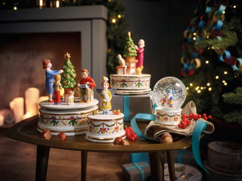 Hutschenreuther Sammelkollektion 2024 Weihnachtsleuchten Spieluhr groß