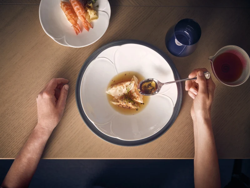 Rosenthal Bloom Snow Teller flach 23cm