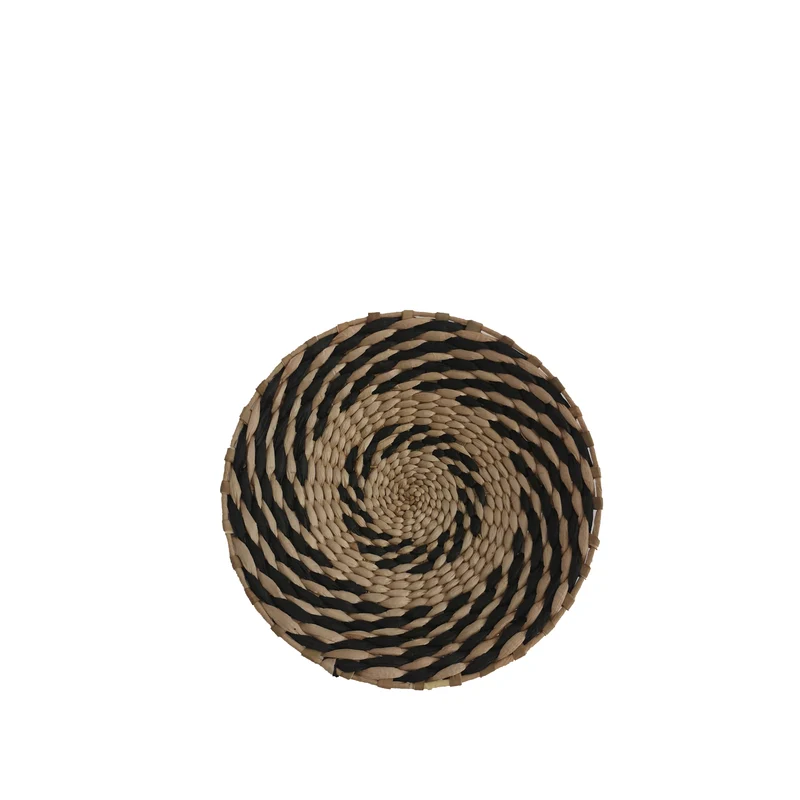 Wanddekoration Aquia D35 H6cm Schwarz Natur