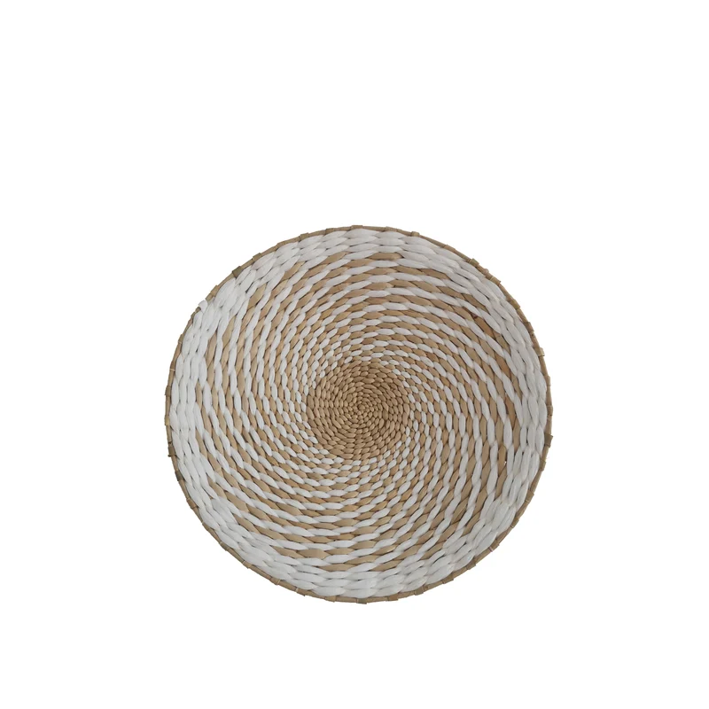Wanddekoration Aquia D45 H7cm Natur/Weiß