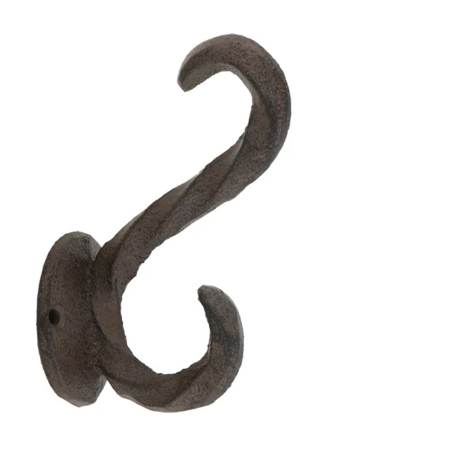 Haken Gusseisen 4.5x8.2x13cm Dunkelbraun