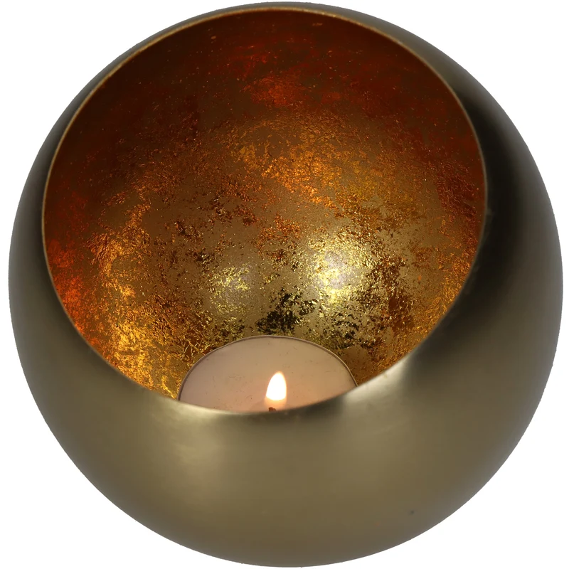 Kerzenständer Metall Gold 10x10x10cm