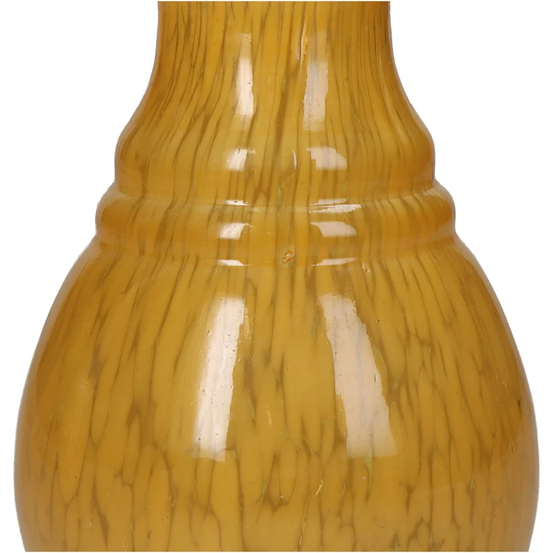 Vase Glas Ocker 8x8x15cm