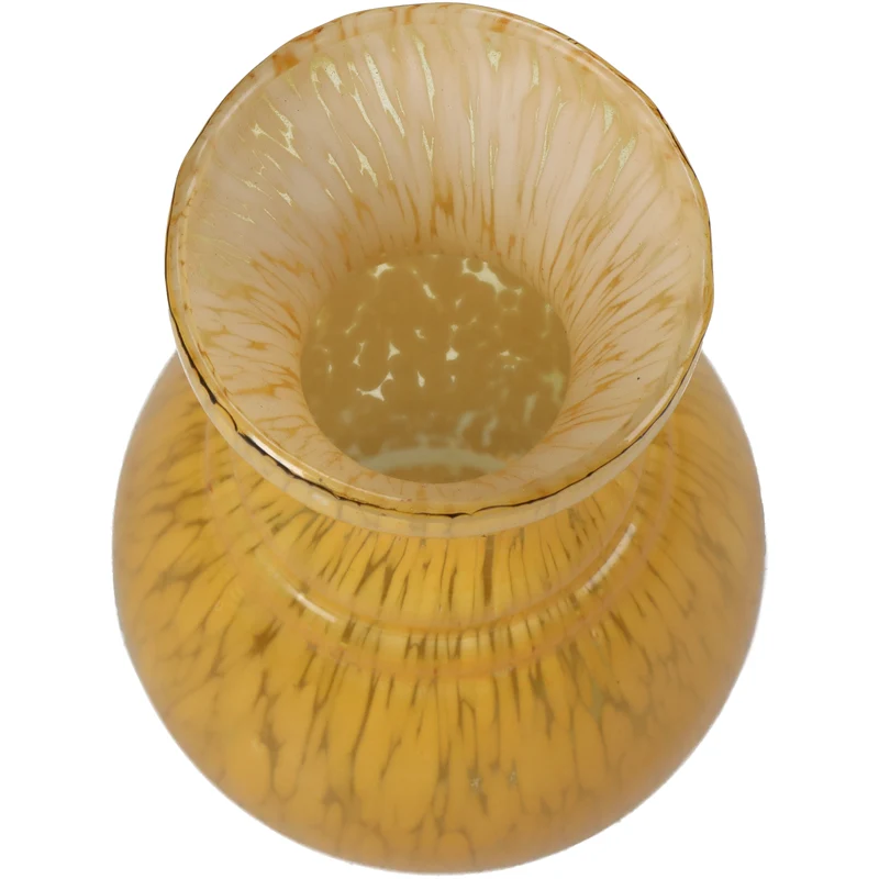 Vase Glas Ocker 8x8x15cm