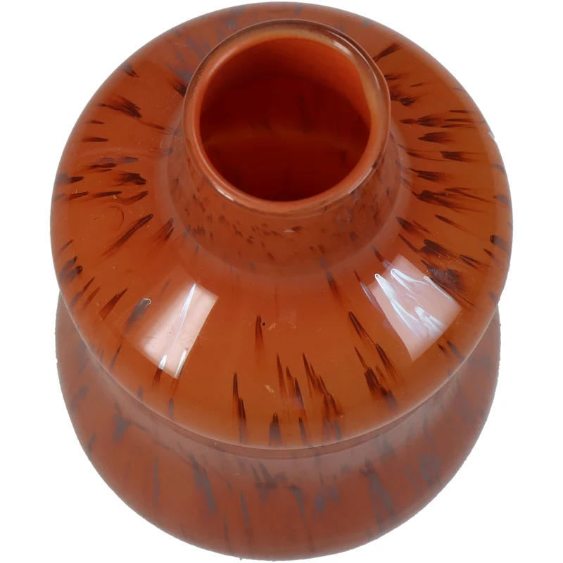 Vase Glas Rot 8x8x14cm