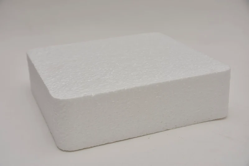 Styropor Dummy Quadrat abgerundet 25x25x7