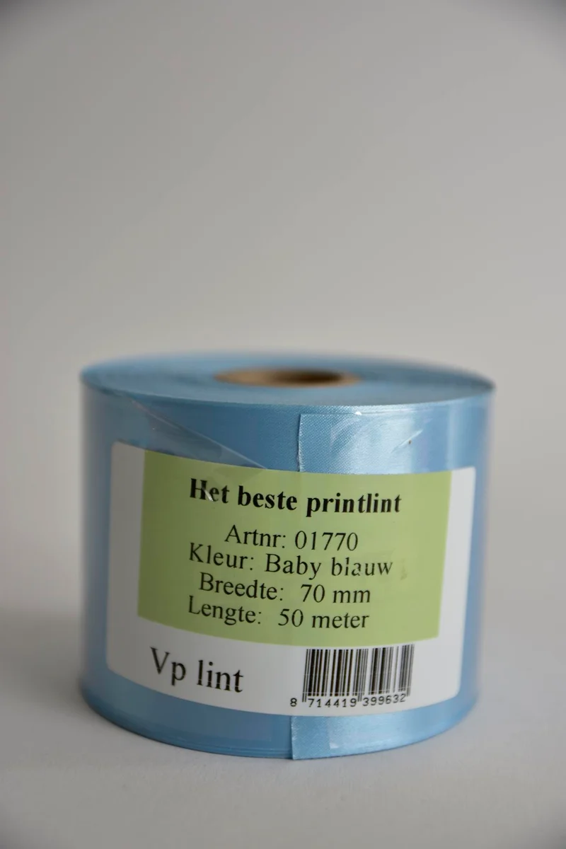 Vp Seidenband Babyblau 70 mm x 50 mtr