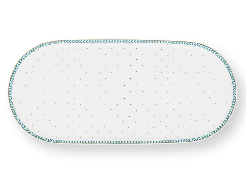 PIP STUDIO Jolie Dots Gold Milch- und Zuckertablett 25x12cm