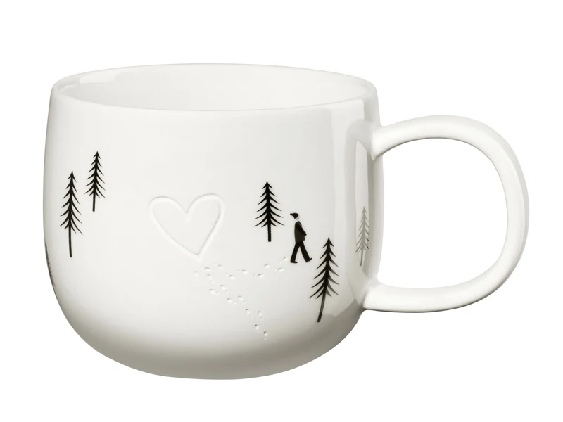 ASA Selection Joy Henkelbecher heart in the snow 10cm