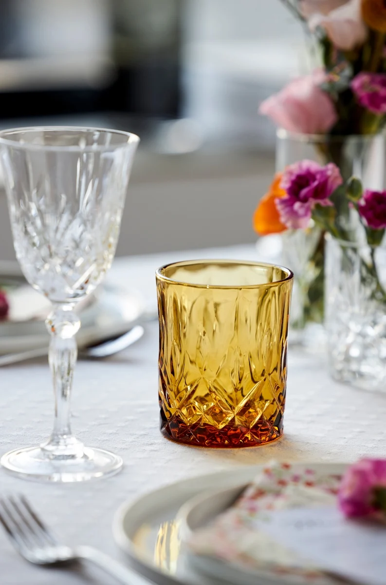 Lyngby Sorrento Whiskyglas amber 320ml Set4