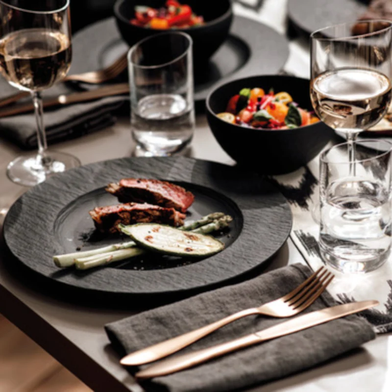 Villeroy & Boch Manufacture Rock Tellerset 6tlg