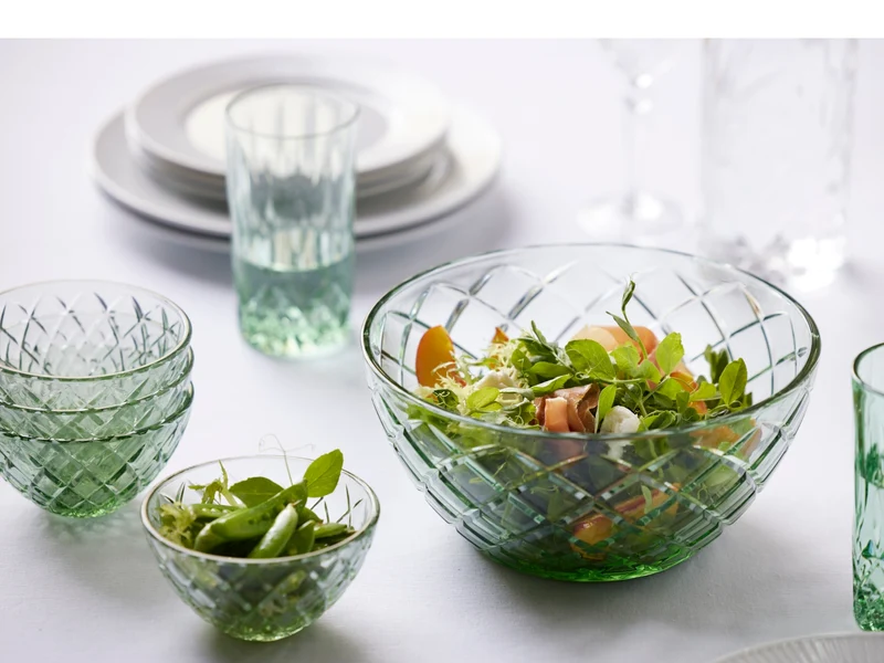 Lyngby Highball Sorrento Longdrinkglas grün 380ml Set4