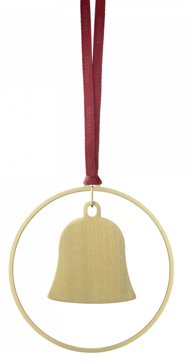 Blomus KITAI Weihnachtsschmuck Glocken gold 4er Set 8cm