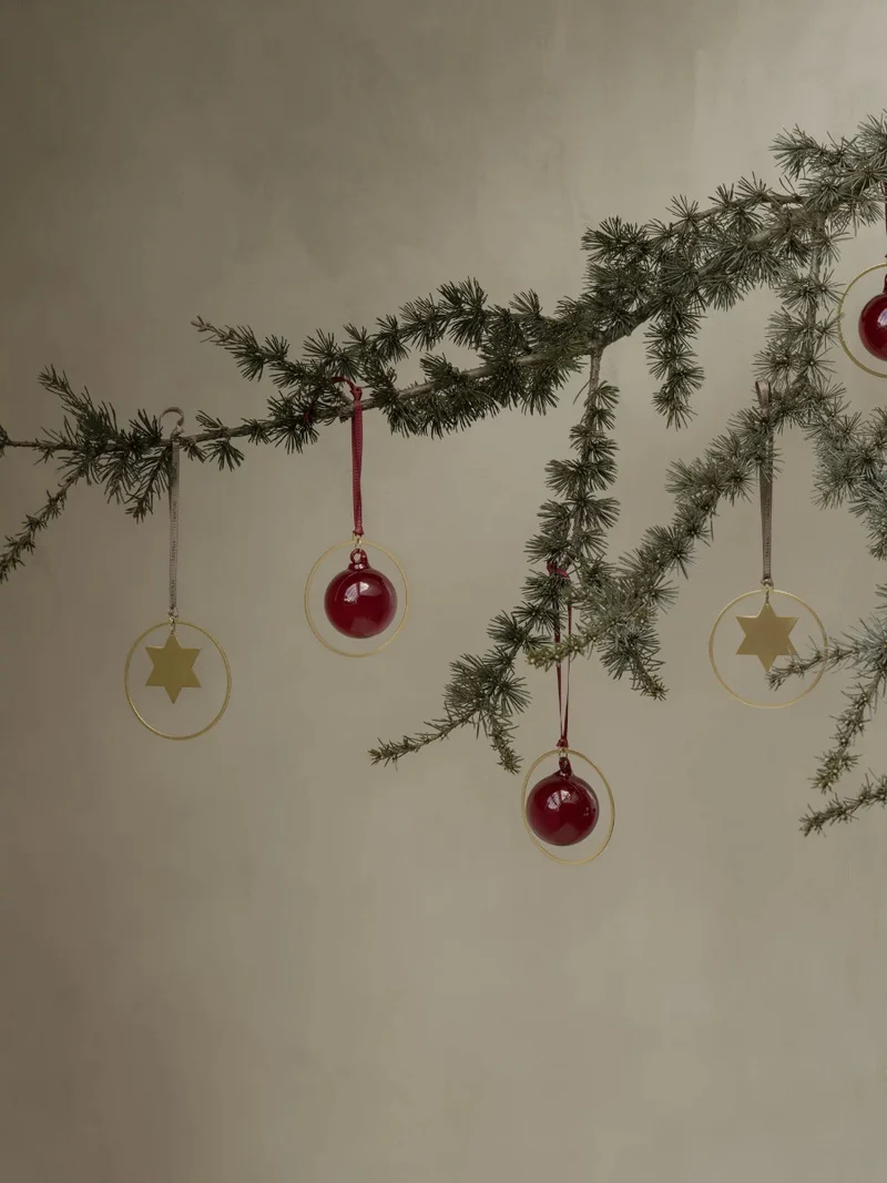 Blomus KITAI Weihnachtsschmuck Sterne gold 4er Set 8cm