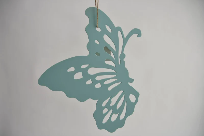 Schmetterling 25x30cm türkis lasergeschnitten